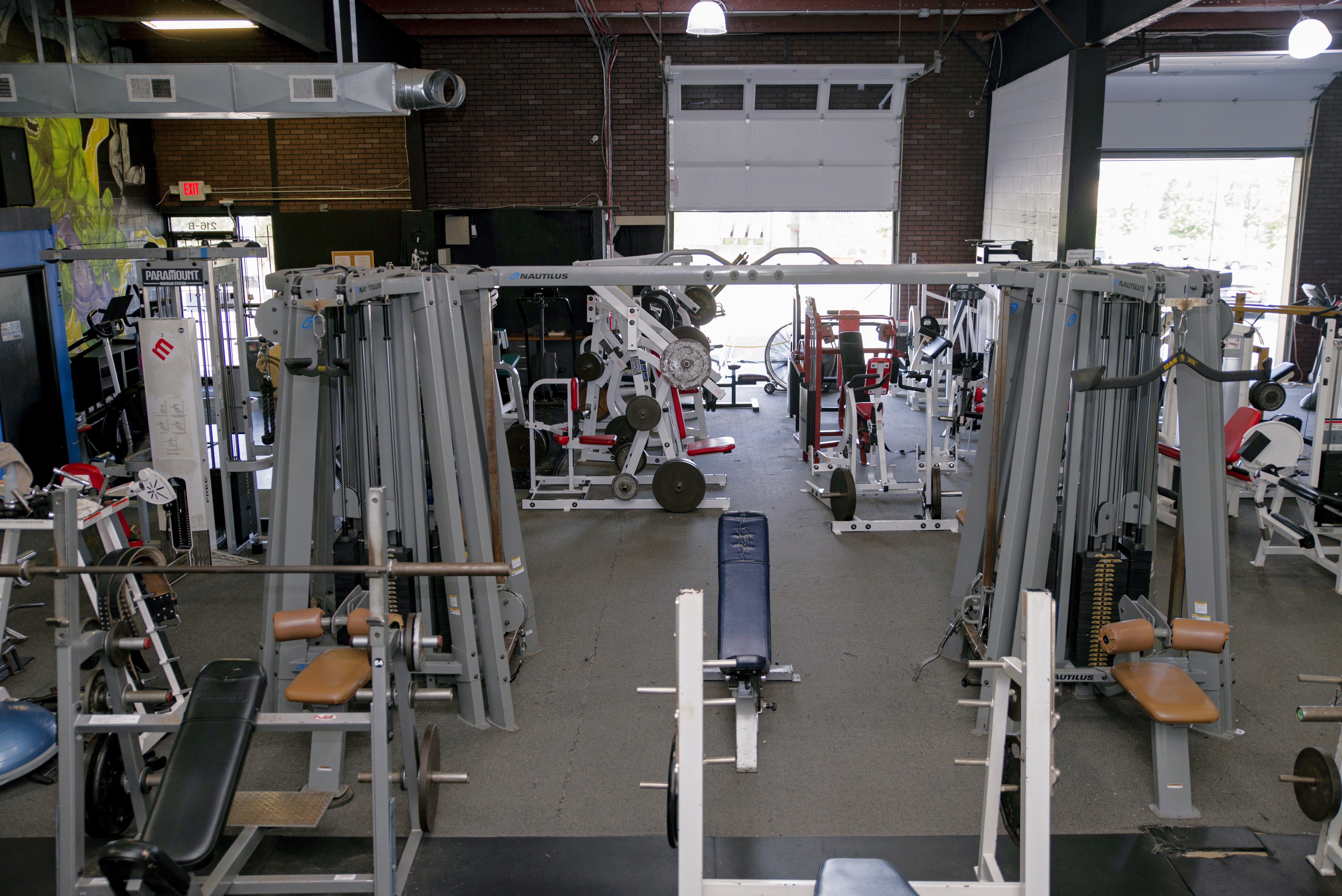 Gym Bench Press Area